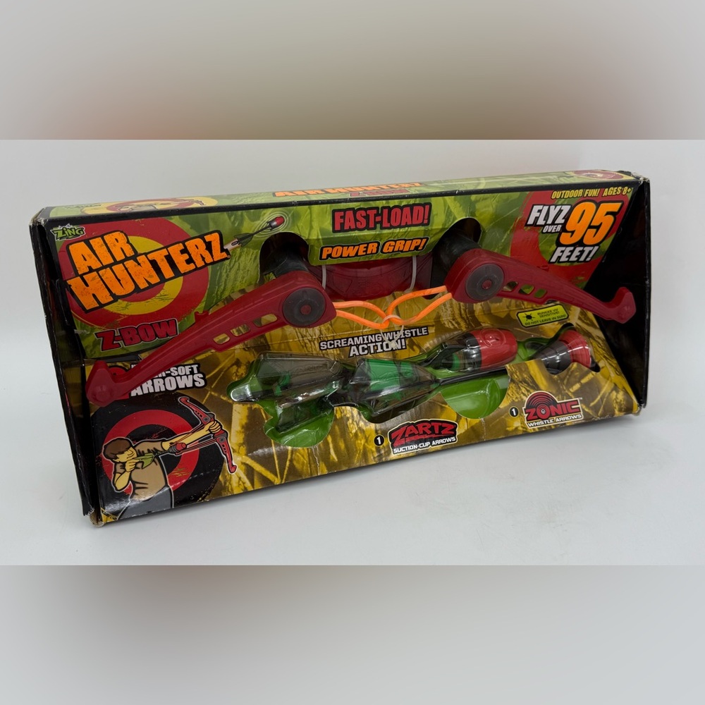 Zing Sportz Z-Tek‎ Z-Zurve Bow & Suction Cup Arrow Shoots Up to 100’ Vintage NOS